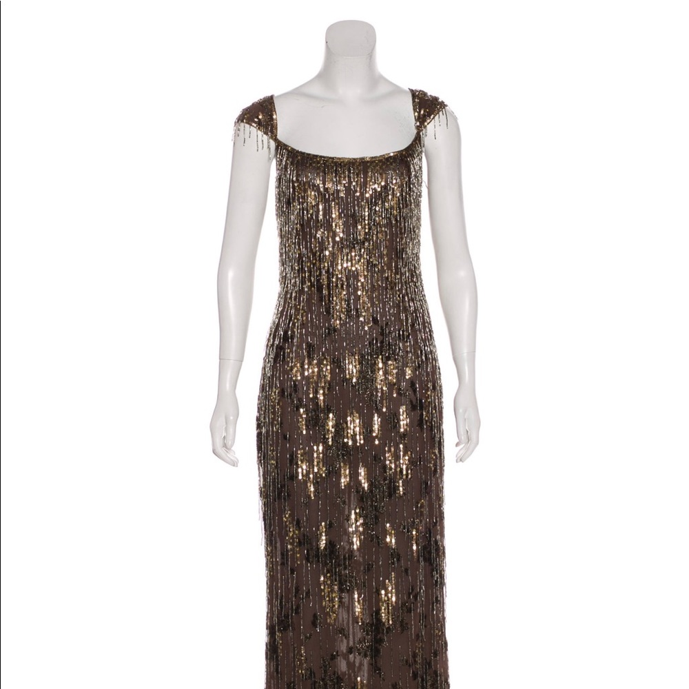 Badgley Mischka One of a kind red carpet gown VINTAGE